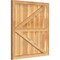 Ekena Millwork Framed Board-n-Batten Shutters w/Z-Bar, Rough Sawn Western Red Cedar, 32 1/4W x 34H, PR RBF06Z32X034RWR - alternate 4